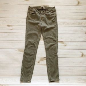 Paige Verdugo Ankle Skinny Jeans in Green